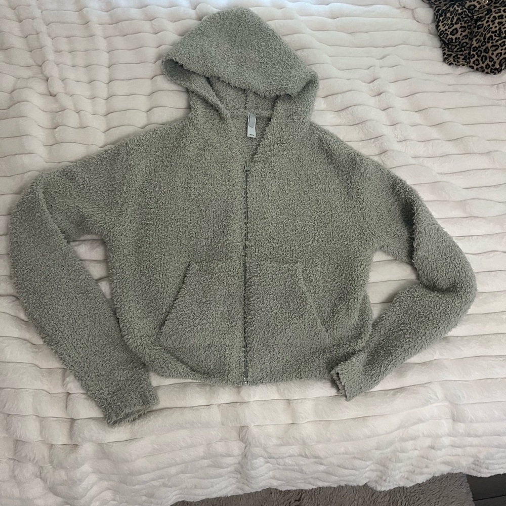 SKIMS Cozy Teddy Jacket in Gray